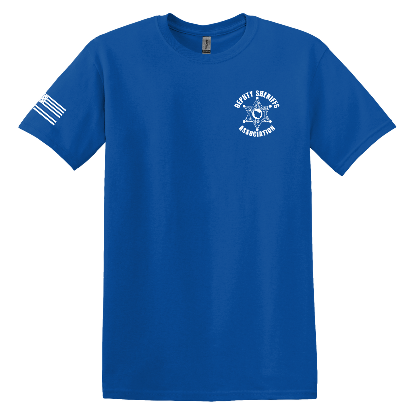 Gildan Heavy Cotton Short Sleeve T-Shirt, Deputy Chest Logo and Sleeve Design