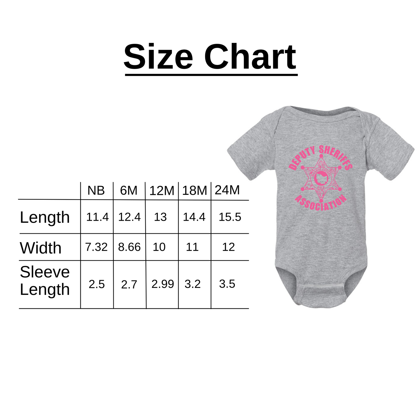 Kids Shirt/Baby Bodysuit with Pink Deputy Logo