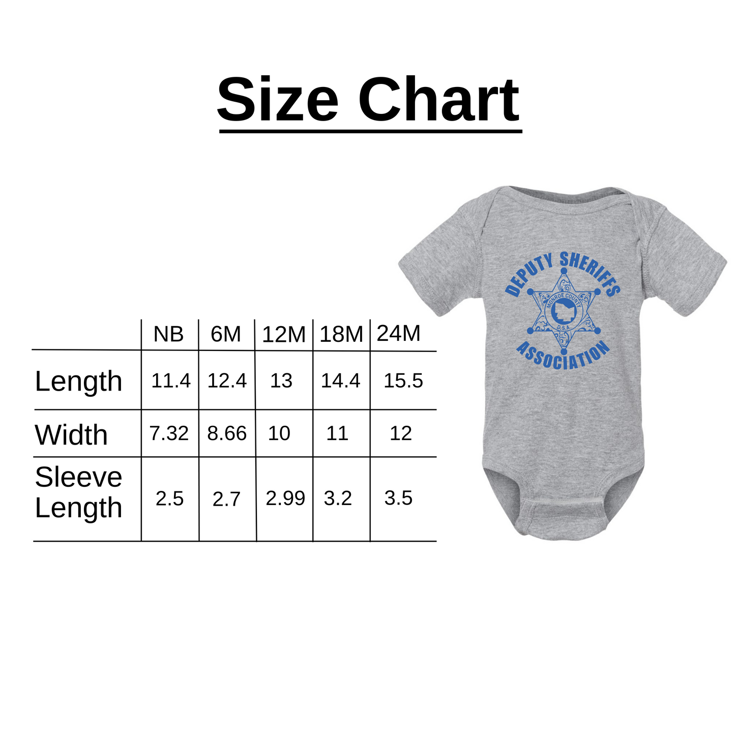 Kids Shirt/Baby Bodysuit with Blue Deputy Logo