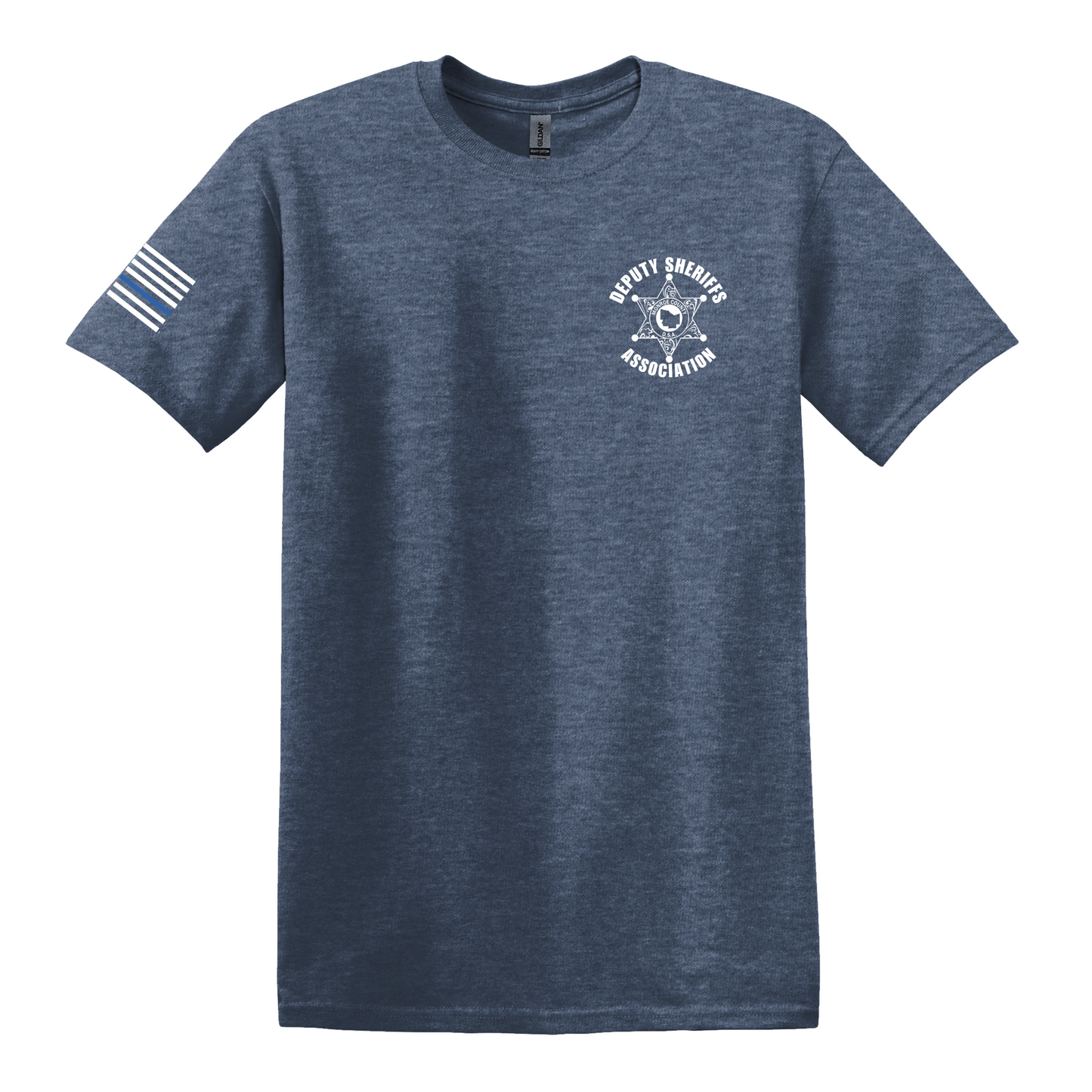 Gildan Softstyle Short Sleeve T-Shirt MCDSA Left Chest Logo and flag on sleeve
