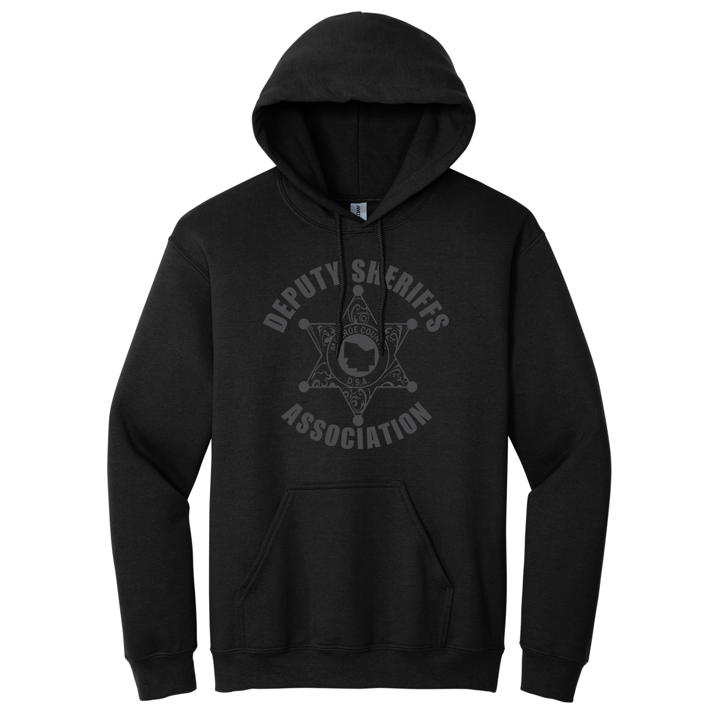 Gildan Pullover Hoodie Large Front Deputy Logo