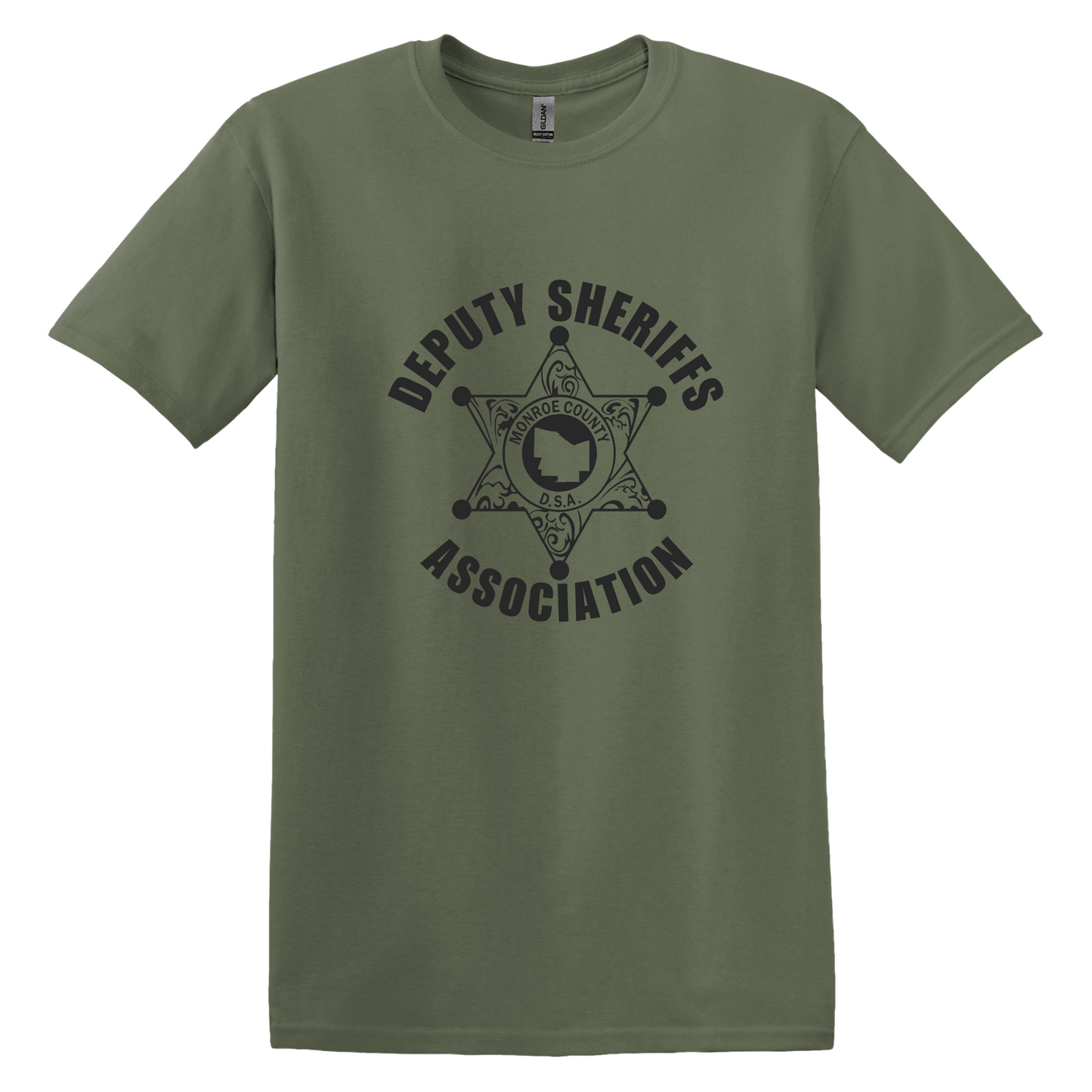 Gildan Heavy Cotton Short Sleeve T-Shirt, Deputy Logo Large Front