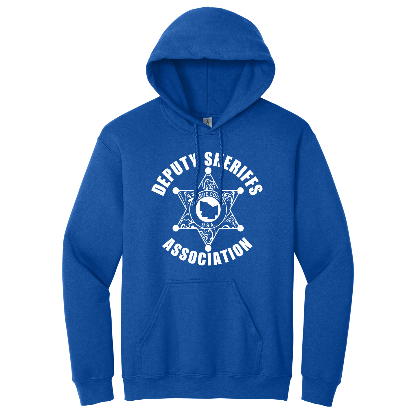 Gildan Pullover Hoodie Large Front Deputy Logo