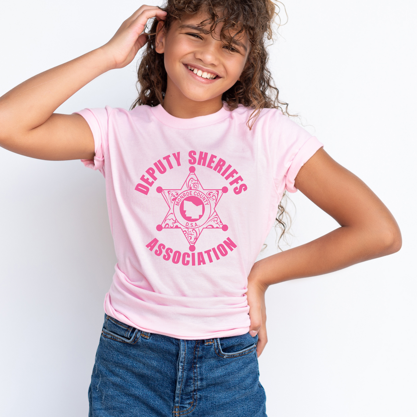 Kids Shirt/Baby Bodysuit with Pink Deputy Logo