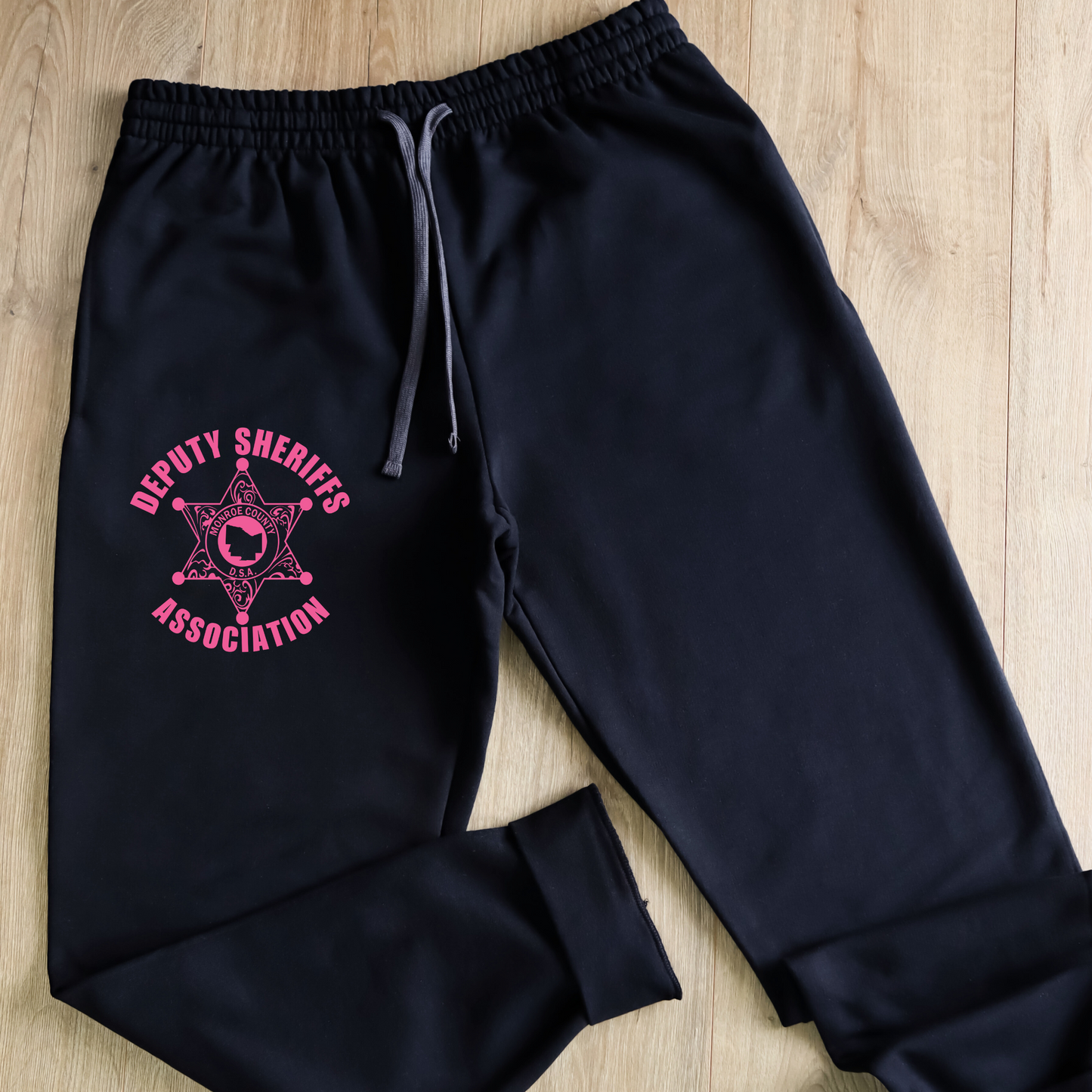 Black Sweatpant Joggers with drawstring waist and side pockets
