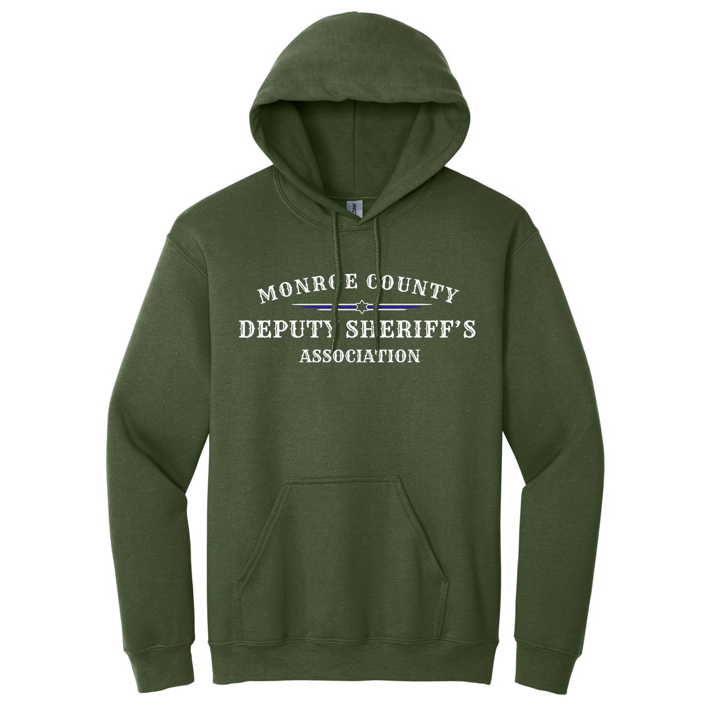 Gildan Pullover Hoodie Large Front MCDSA Logo