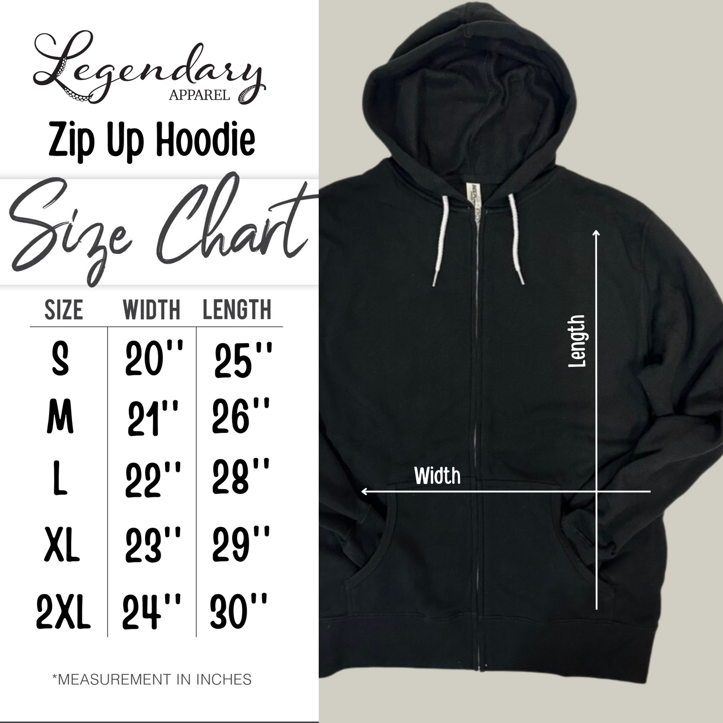 Independent Trading Zip Up Sweatshirt with Left Chest and Full Back Deputy logo