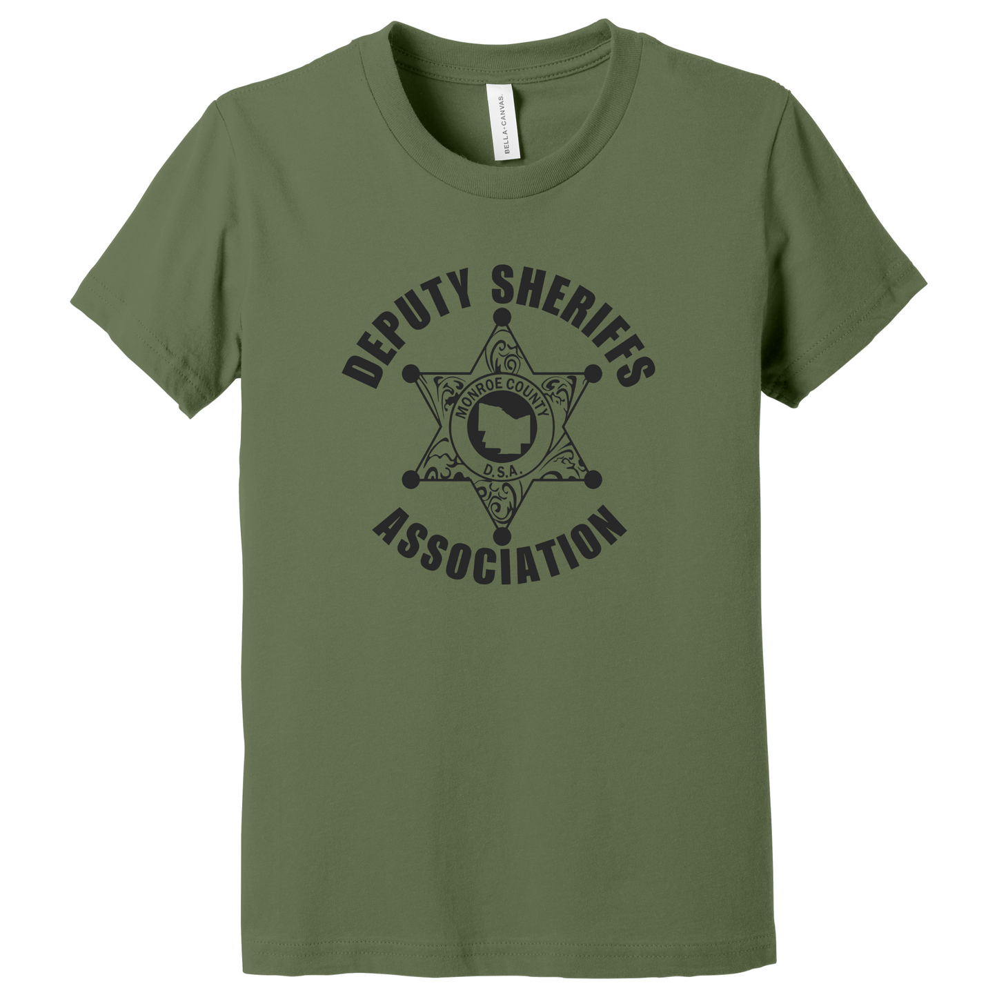 Bella Canvas Short Sleeve T-Shirt Sheriff Deputy Logo Large Front