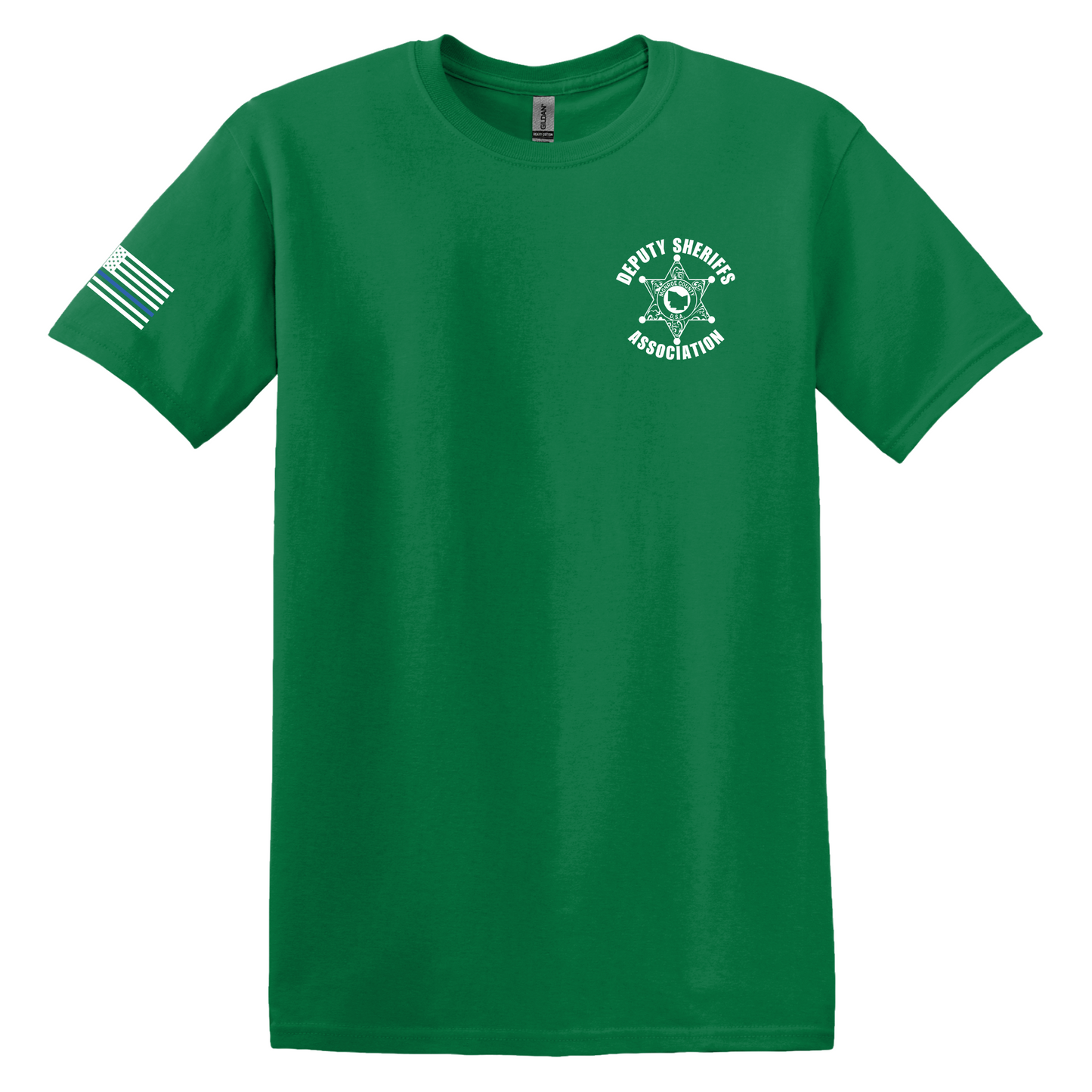 Gildan Heavy Cotton Short Sleeve T-Shirt, Deputy Chest Logo and Sleeve Design