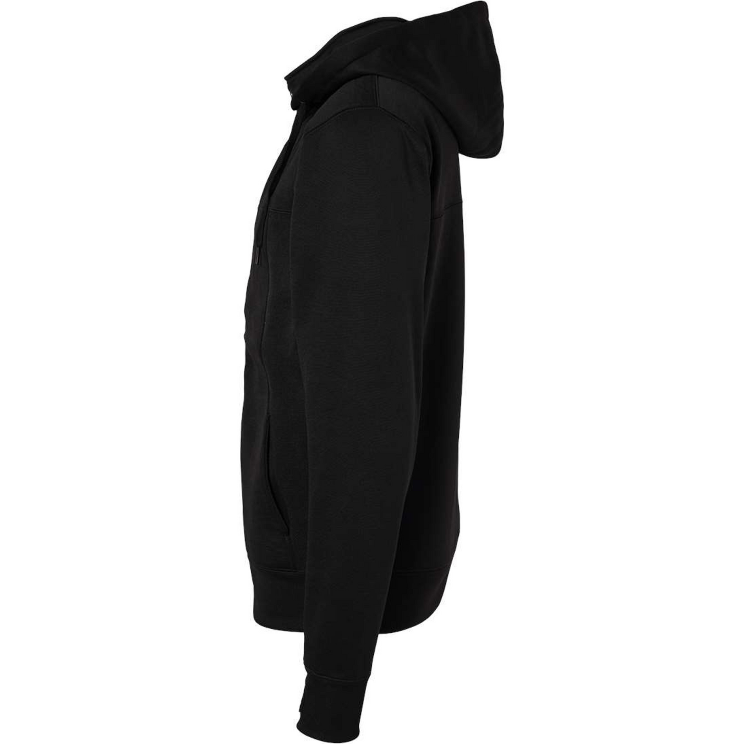 Poly-Tech Full-Zip Hooded Black Jacket with Deputy Sherriff Association Logo & Thin Blue Line