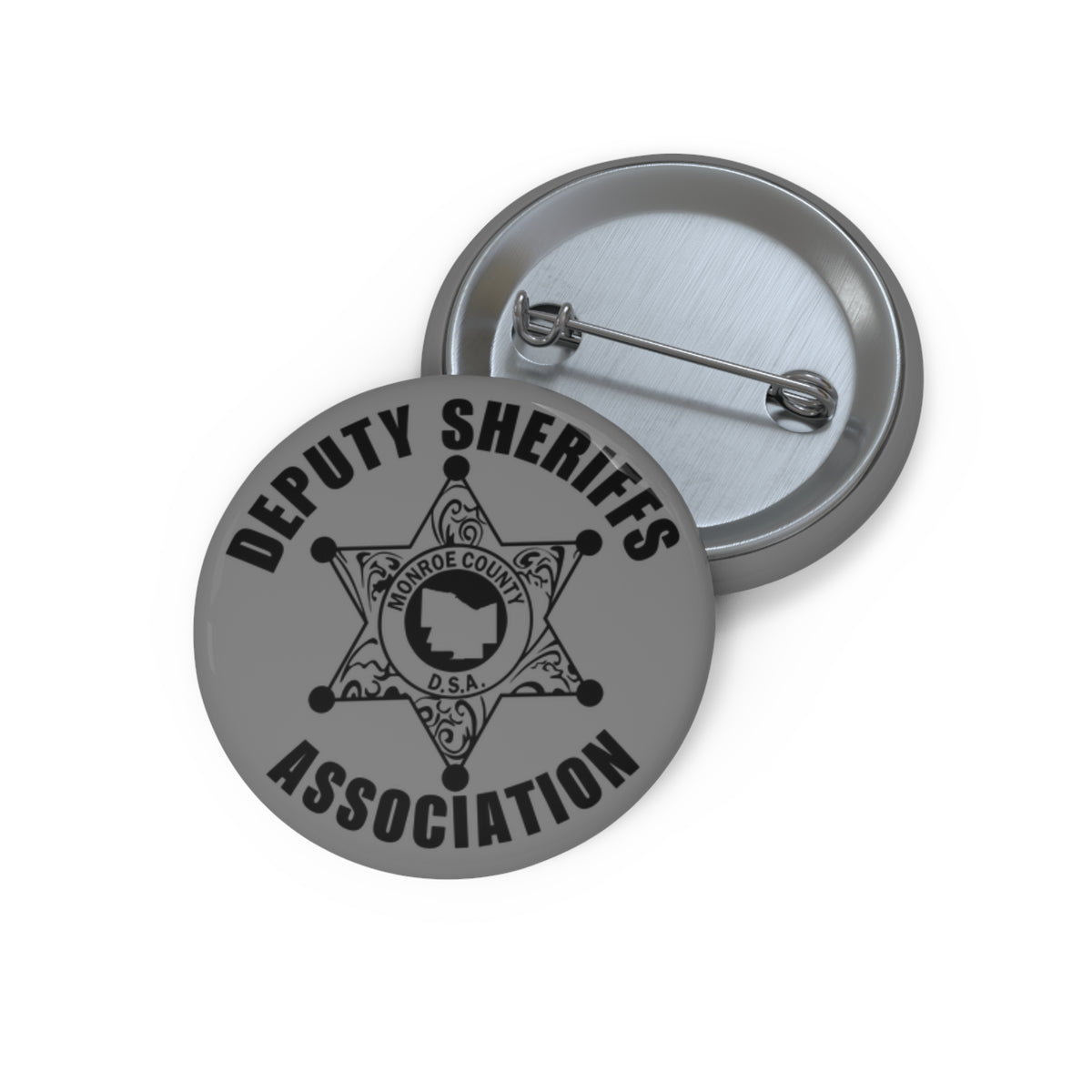Deputy Sheriffs Association Pin Button — Custom Law Enforcement Badge Accessory